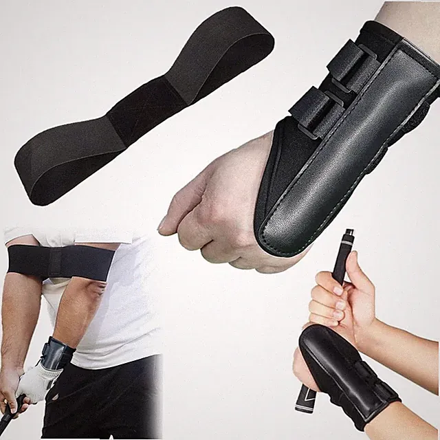 Golf Swing Trainer Arm Band Wrist Brace Corrector for Beginners