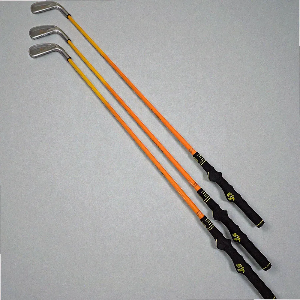 Golf Swing Trainer Practice Clubs – Lot of 3 Training Irons w/ Grip Aid – NEW