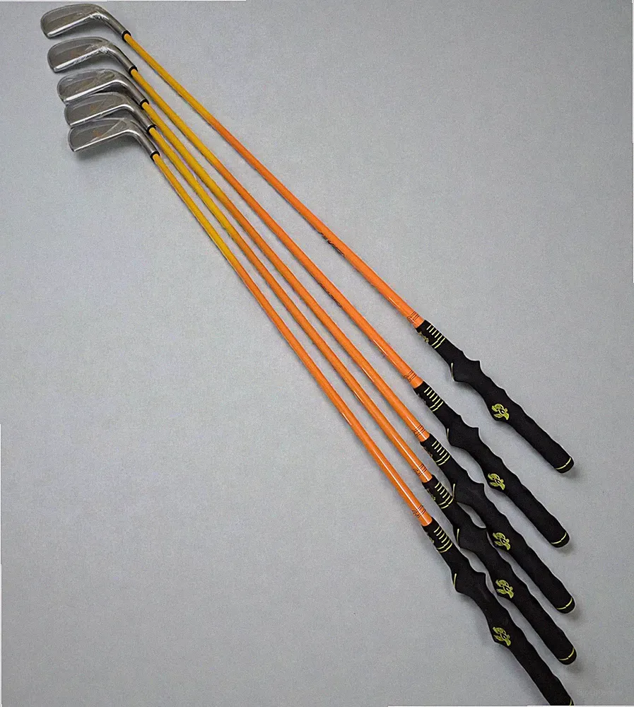 Golf Swing Trainer Practice Clubs – Lot of 5 Training Irons w/ Grip Aid – NEW