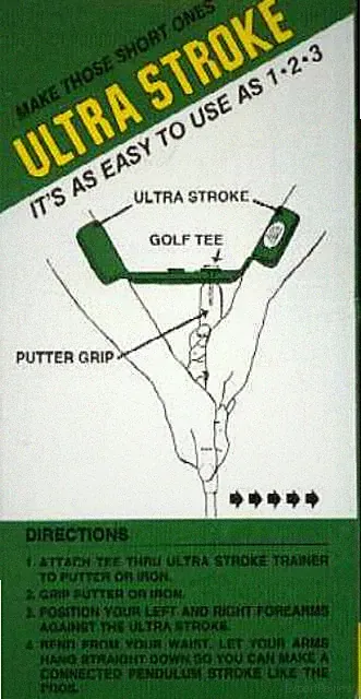 Golf Swing Training Aid - Ultra Stroke Putting Chipping ~ Improve Your Golf Game
