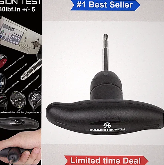 Golf Torque Wrench 40 in-lb Torx T25 Adjustable Driver Fairway Hybrid Club Head