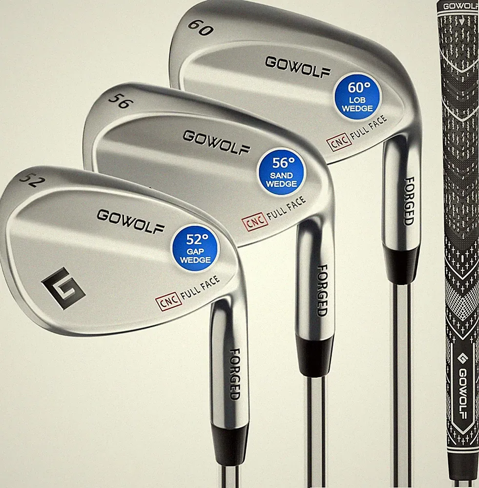 Golf Wedges Premium Full Face Gap Wedge Golf Club 52/56/60 Degree Set Right hand