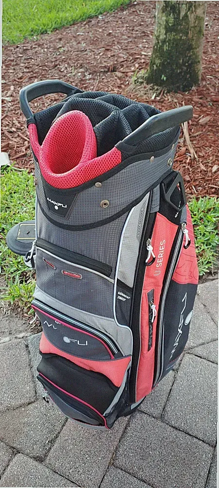 Golf Women's Ladies Cart Bag MAXFLI 15 div U/SERIES pink Fuchsia Black