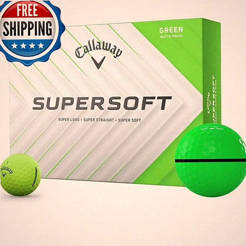 Golfballs.Com Callaway Golf Supersoft Matte Green Alignxl Golf Balls - 2025