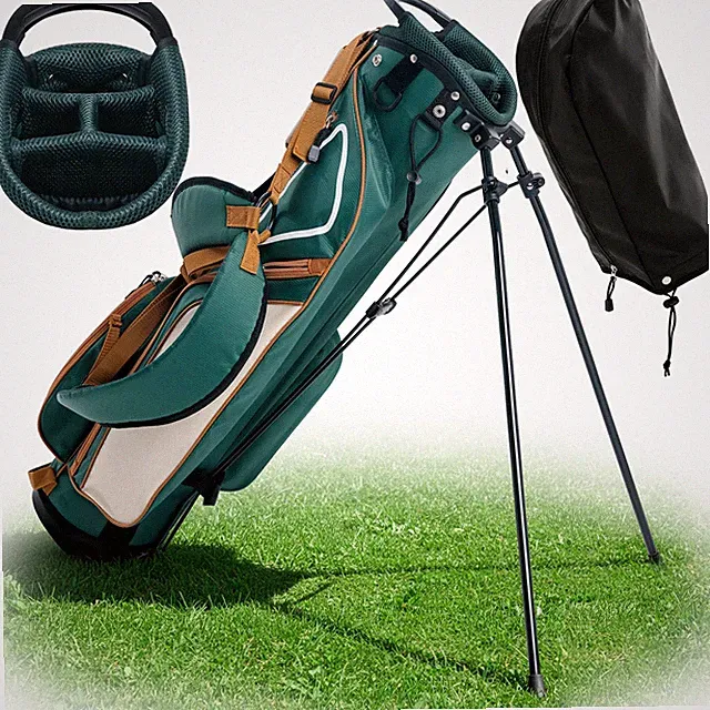 Golfer Gift Ultra Lite Stand Bag - 3 Lb 4 Way Divider Rain Hood