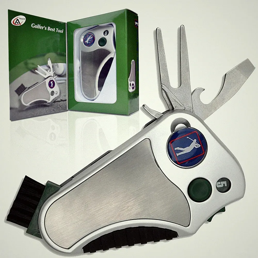 Golfer's Best Tool – 6-in-1 Golf Multitool for Men & Women | Stroke Counter,...