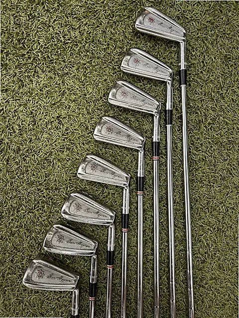 *GOOD/VINTAGE* BEN HOGAN APEX FORGED MUSCLEBACK IRON SET 3-PW BLADES RH S FLEX