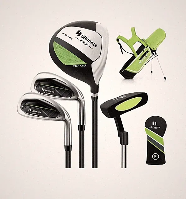 Goplus Junior Complete Golf Club Set for Kids, Right Hand Golf Clubs with Sta...