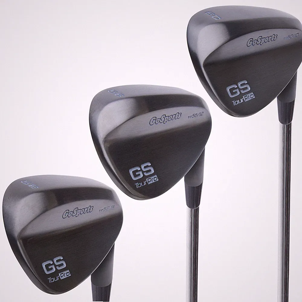 GoSports GS Tour Pro Golf Clubs Wedge Set - 52Â°, 56Â°, 60 Degree Wedges - Black