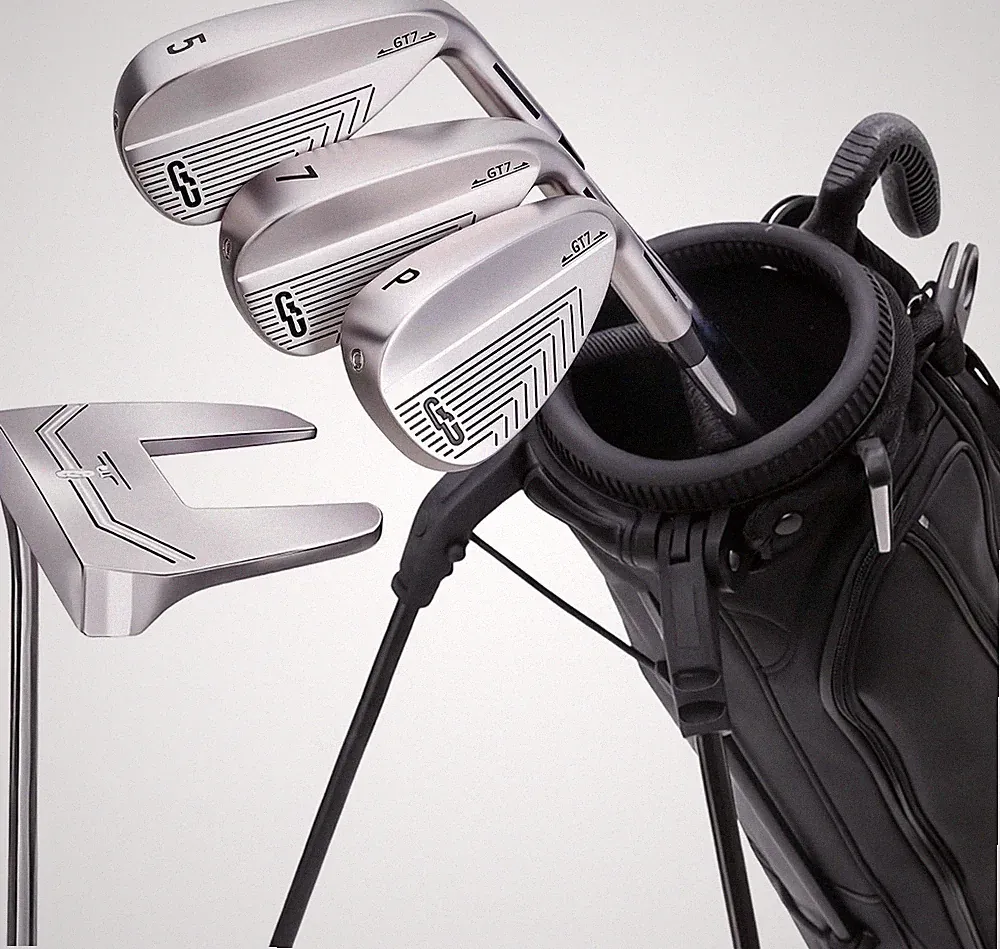 Grady Men's 5-pc Golf Club Set: Sunday Bag, 5i, 7i, PW, Putter, Fits 5'7"-6'1”