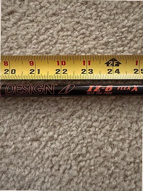 Graphite Design Tour AD IZ 6X 44.25" Driver Shaft Tipped 1" Cobra OPTM DS Adapt