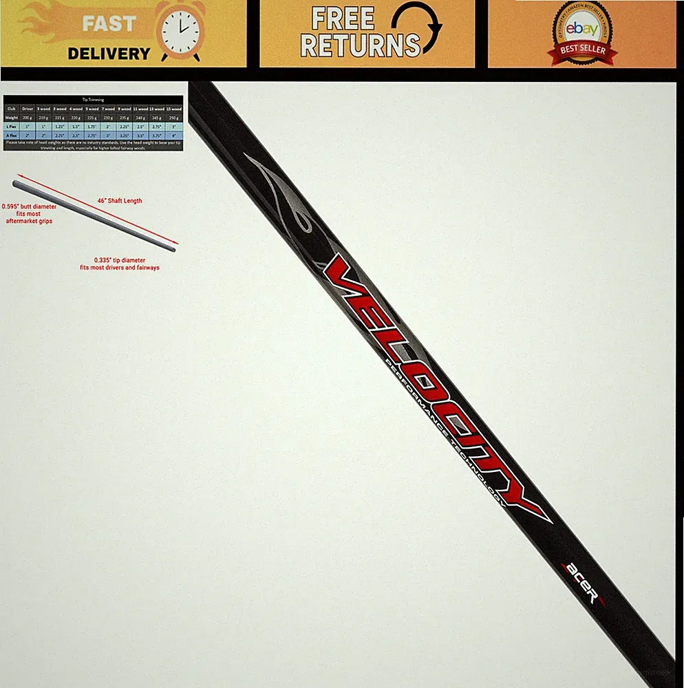 Graphite Golf Shafts Uncut