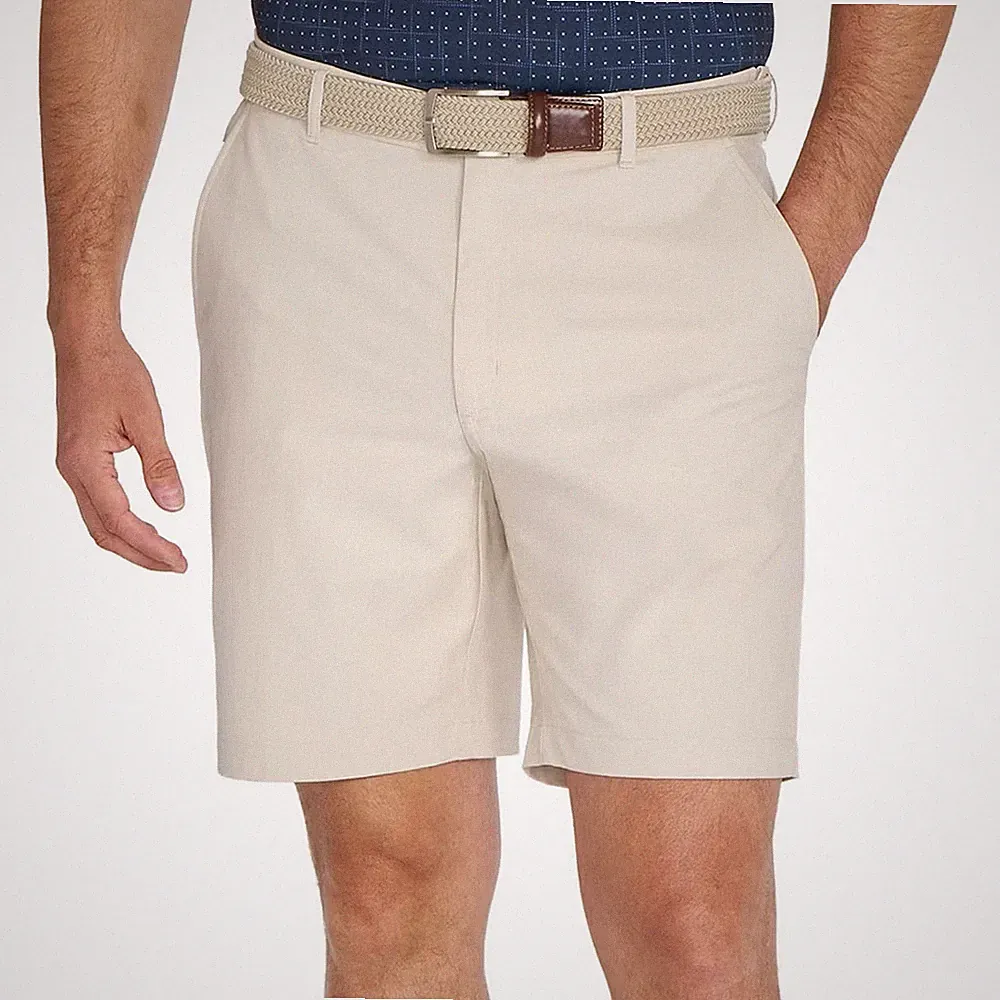 Greg Norman Men's Golf Shorts Stretch Flex Waist Performance Khaki Gray Blue NWT