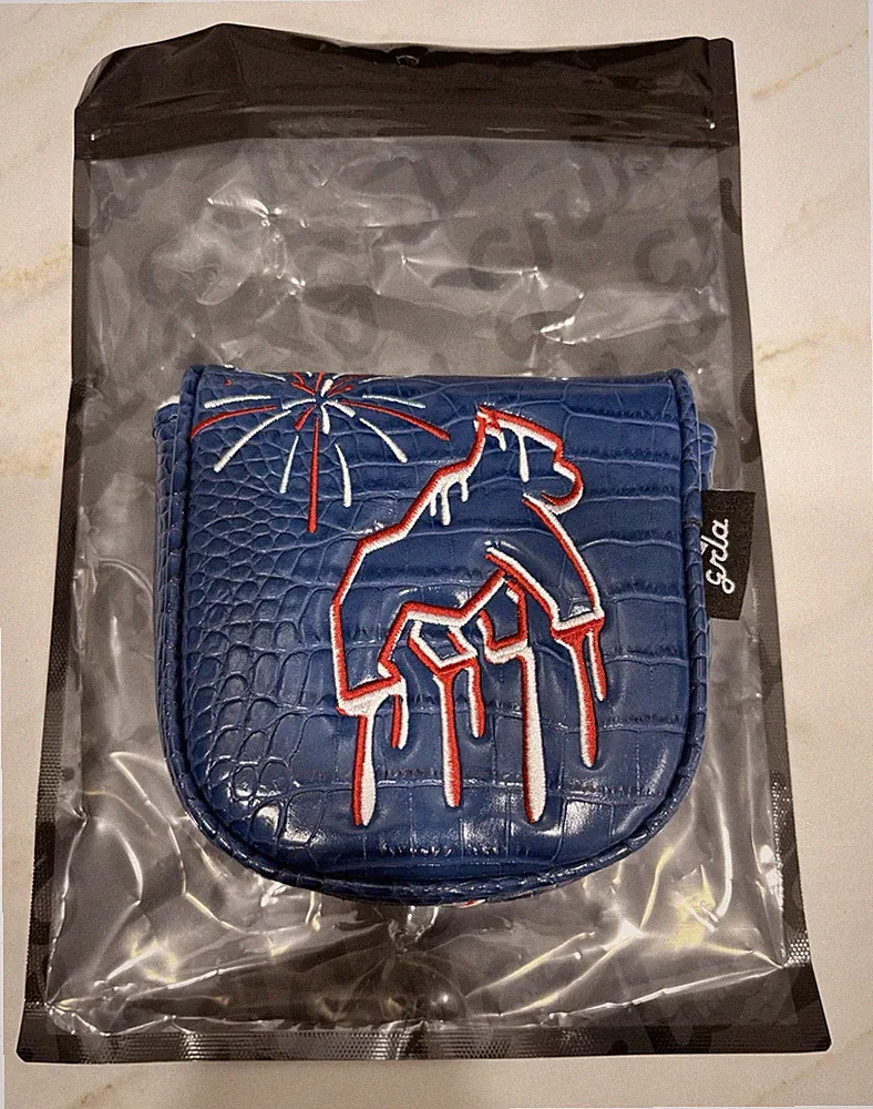 Guerilla Golf Putter Head Cover Patriot DF3 Center Shaft Blue/White/Red USA