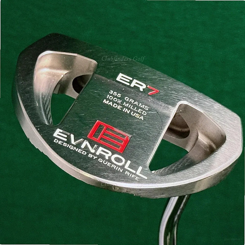 Guerin Rife EVNROLL 355G Model ER7 35" Single-Bend Mallet Putter Golf Club