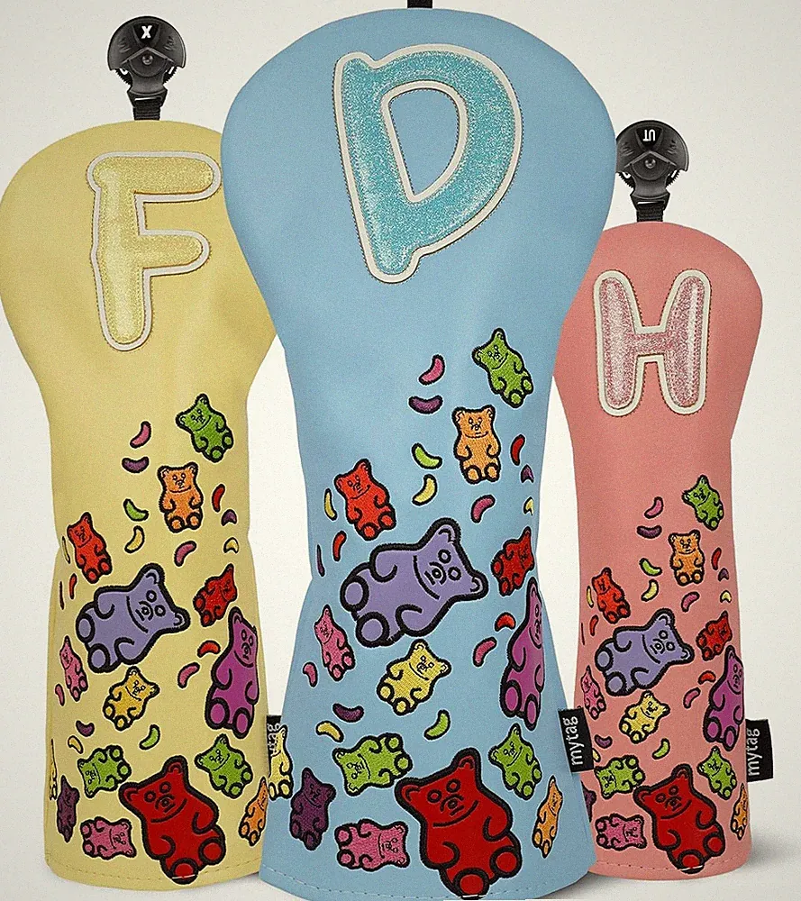 Gummy Bears Golf Club Covers for Woods & Driver - Fun Headcovers for Kids