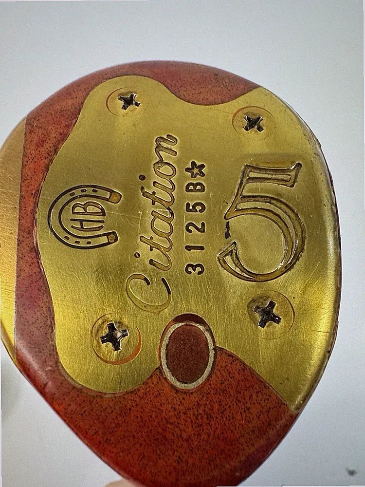 H&B PowerBilt Citation 5 Persimmon Wood Golf Club 3125B Vintage 41.5”