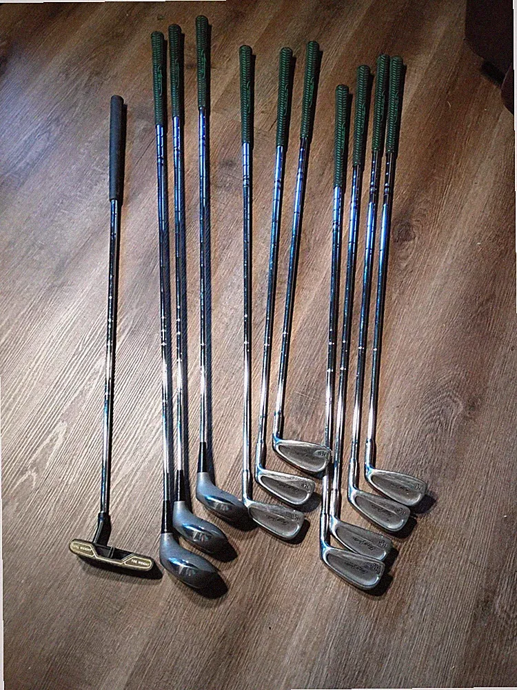 H & B PowerBilt Fuzzy Zoeller Golf Clubs RH Irons (3,4,5,6,7,8,9) + 1,3,5 woods