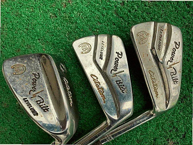 H&B POWERBILT LEVELUME R/H POWERBILT TRUE TEMPER STEEL SHAFT 4, 6, 10 irons