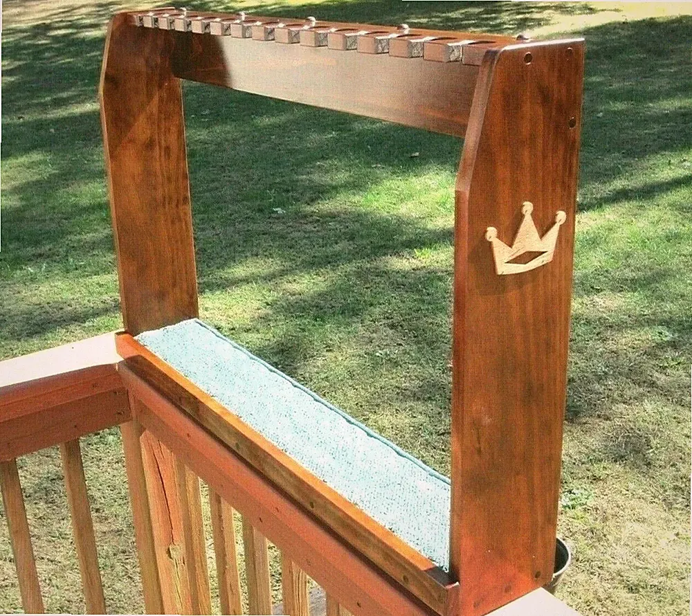 Wood Floor Display Rack for 14 Putters