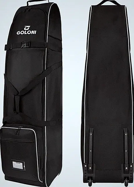 Hard Case Golf Club Travel Bag with Wheels Luggage Cover Airline Waterproof