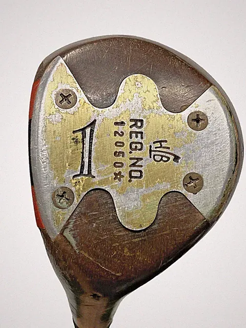 HB PowerBilt Reg 12050 Persimmon 1 Wood Driver LH Stiff Steel 43" Vintage Grip