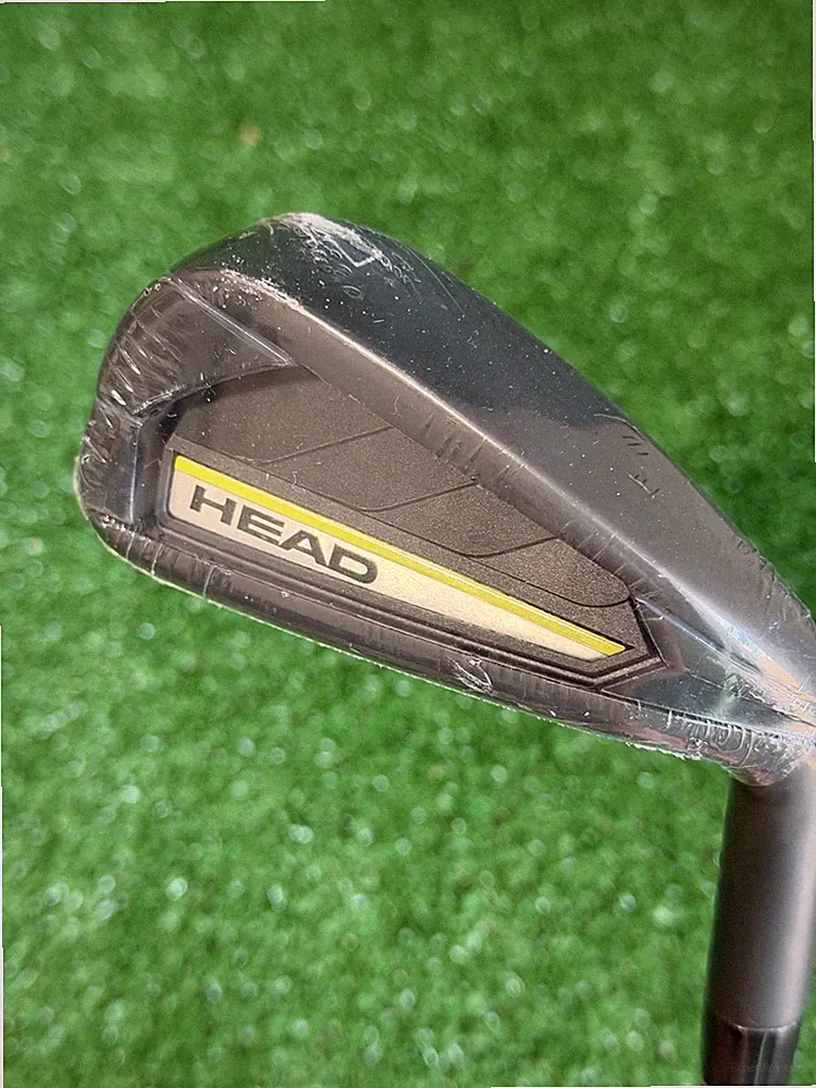 Head by Powerbilt Golf Single 7 Iron Black with Steel Uniflex Shaft, New