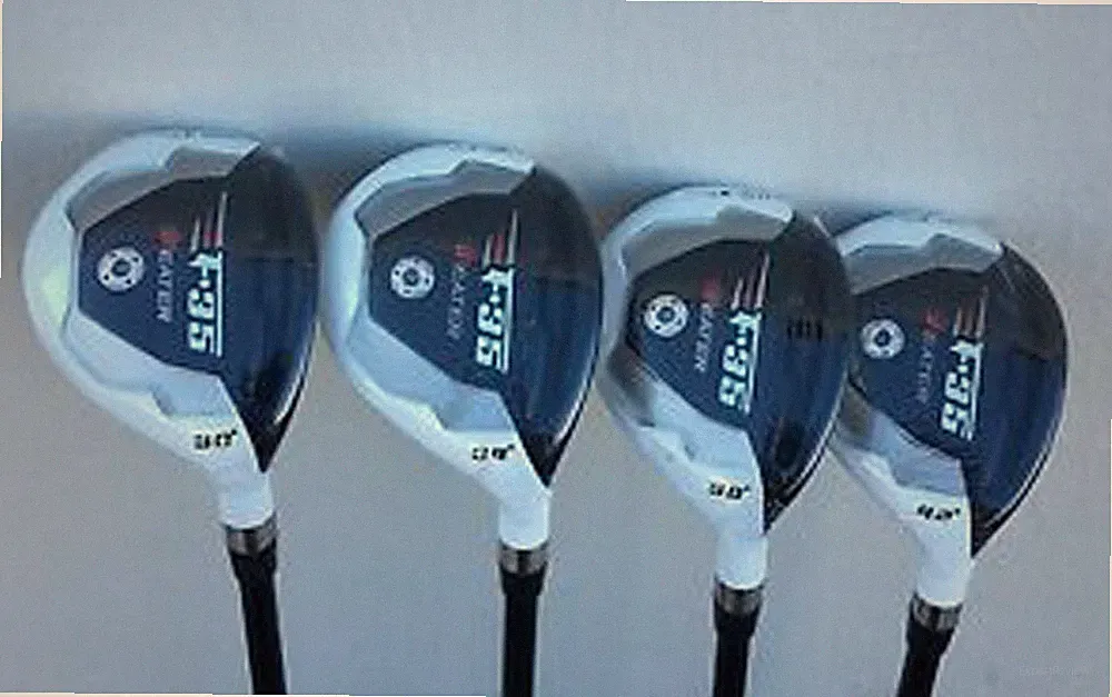 F-35 White Hybrids #7 #8 #9 #PW Taylor Fit Graphite Regular Hybrid Woods