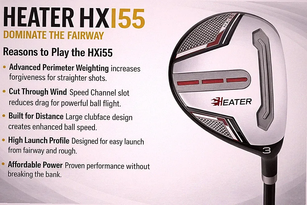 Heater HXi55 Long Distance Power Control Custom Golf Fairway Wood Clubs #3 5 7