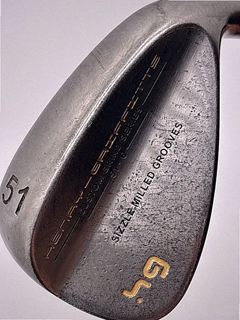 Henry Griffitts 51 Degree Wedge Right Handed - 6 Bounce - Steel Shaft - 38”