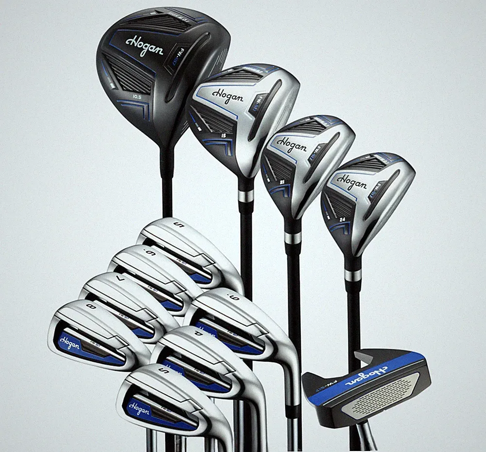 Hogan Golf FW-817 1 Inch Longer Men Right Golf Clubs Only Set, Stiff Flex