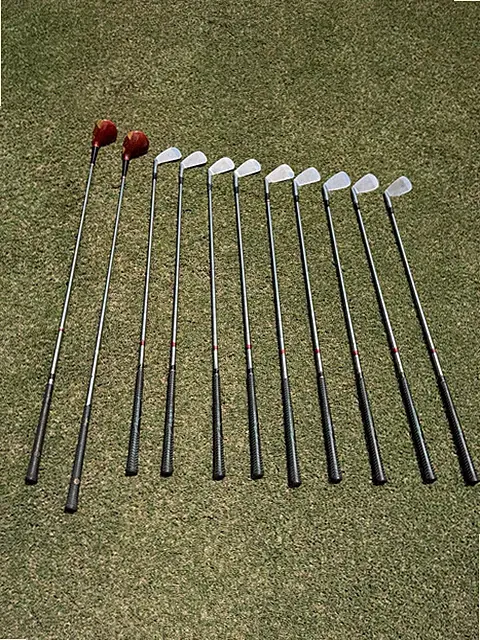 Hogan Radial Iron Golf Club Set W/ Vintage Apex 1 & 3 Persimmon Drivers 11pcs