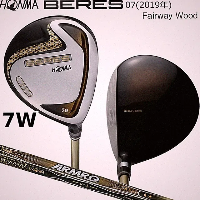 HONMA BERES 07 2019 Fairway Wood 7w 21 ARMRQ 47 2Star Flex Stiff Carbon Shaft RH