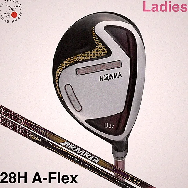 HONMA BERES 07 2019 Ladies Utility Hybrid 28H A-Flex 2S 2Star ARMRQ 38 Shaft RH
