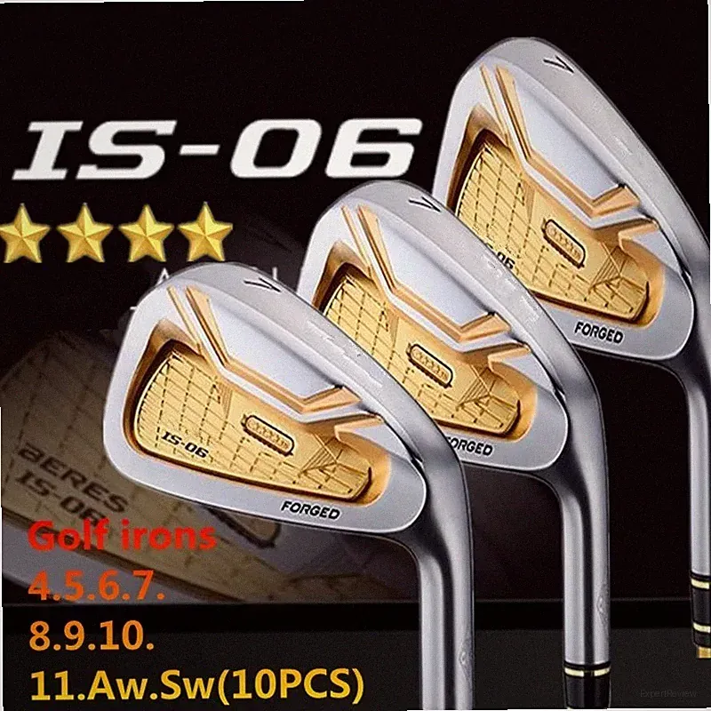 HONMA Beres IS-06 4 Star Golf Complete Iron Set 4-11.R-S/10Pcs, Graphite Shaft