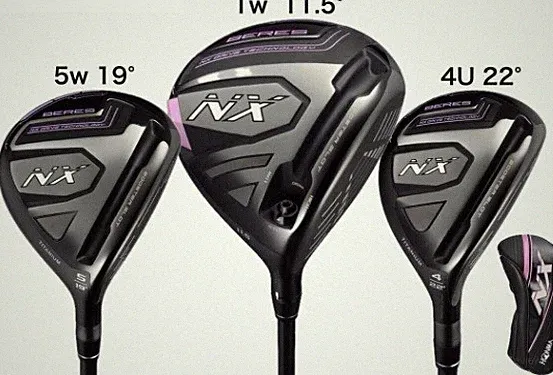 HONMA Beres NX Womens 1W Driver 5W Fairway Wood 4H Hybrid 3pcs Set L-Flex Ladies