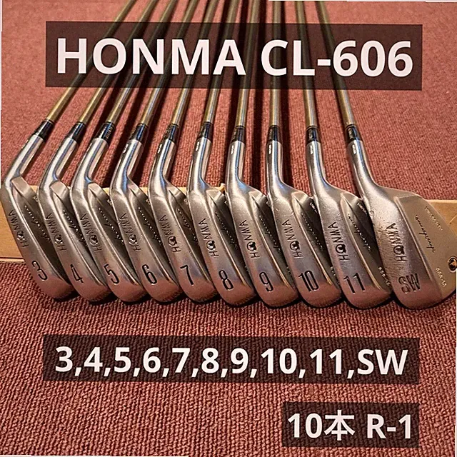 Honma CL-606 Iron Set 10pcs 3-11,Sw Regular Flex TITANIUM BORON 1S RH