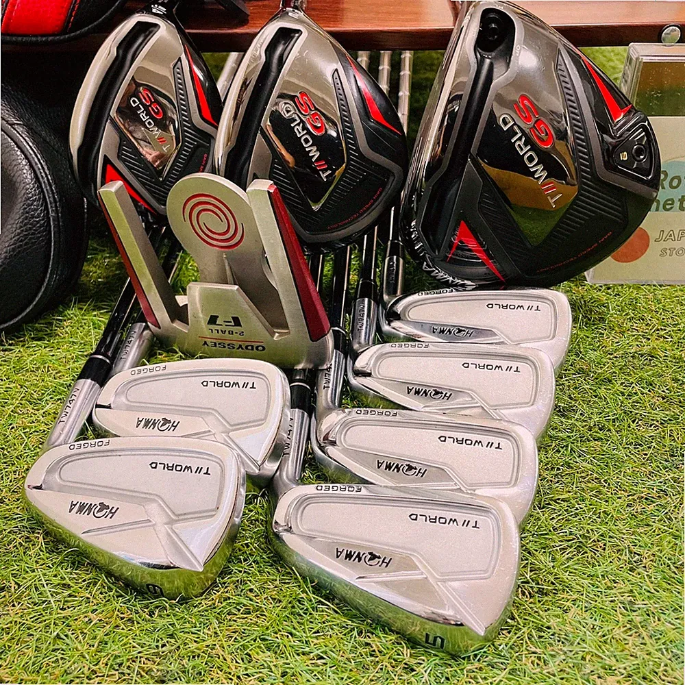 Honma Fullset Tour World GS 1w 3w 4hy TW747 Iron 5-10 10Pcs SR S Flex RH Golf