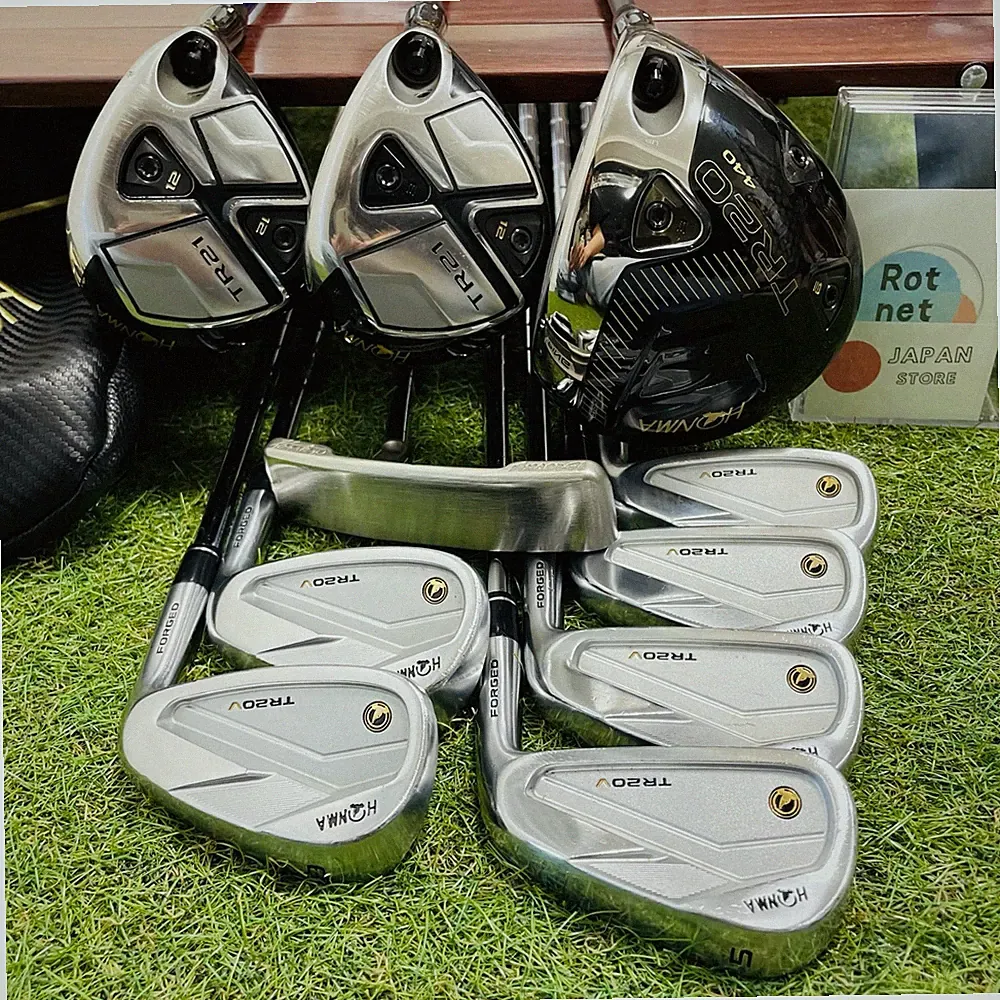 HONMA Fullset TR20 1w TR21 3w 5w TR20V 5-10 Irons 10Pcs S Flex Golf Clubs
