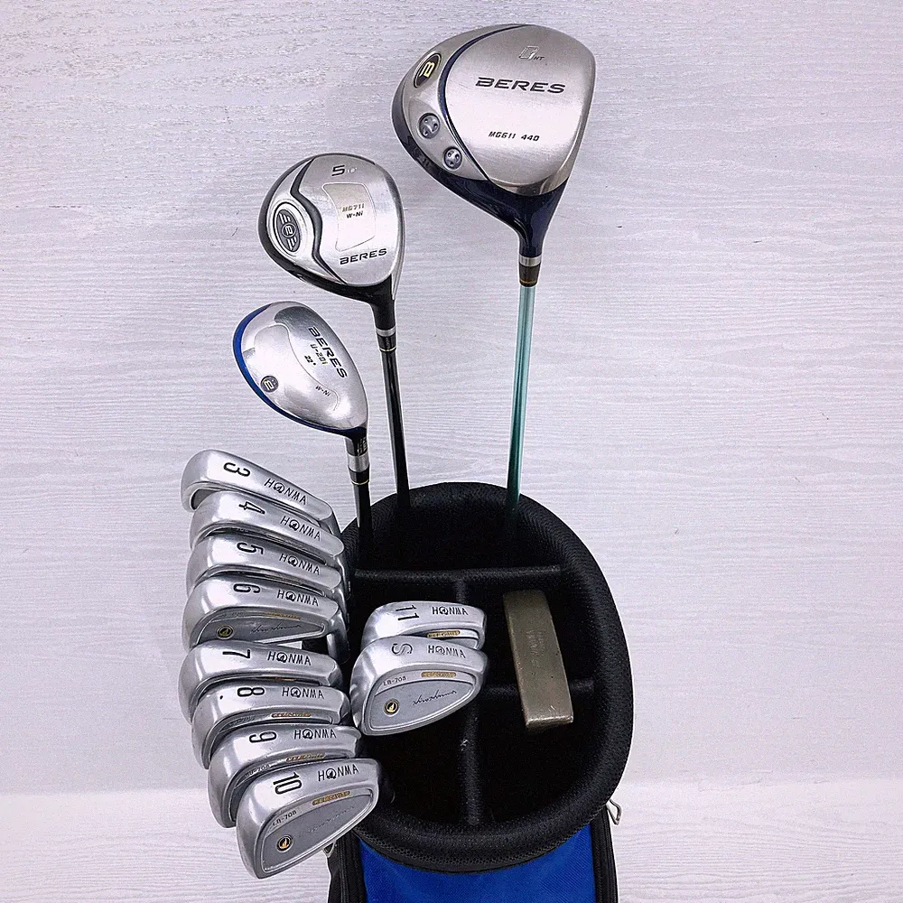 HONMA Men's Golf Club Beginner Set, 14 Clubs, FLEX: R [BERES LB-708]