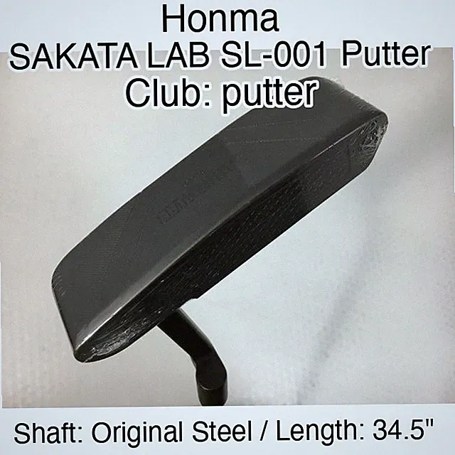 Honma SAKATA LAB SL-001 Putter putter Putter 34.5" Original Steel Right-Handed