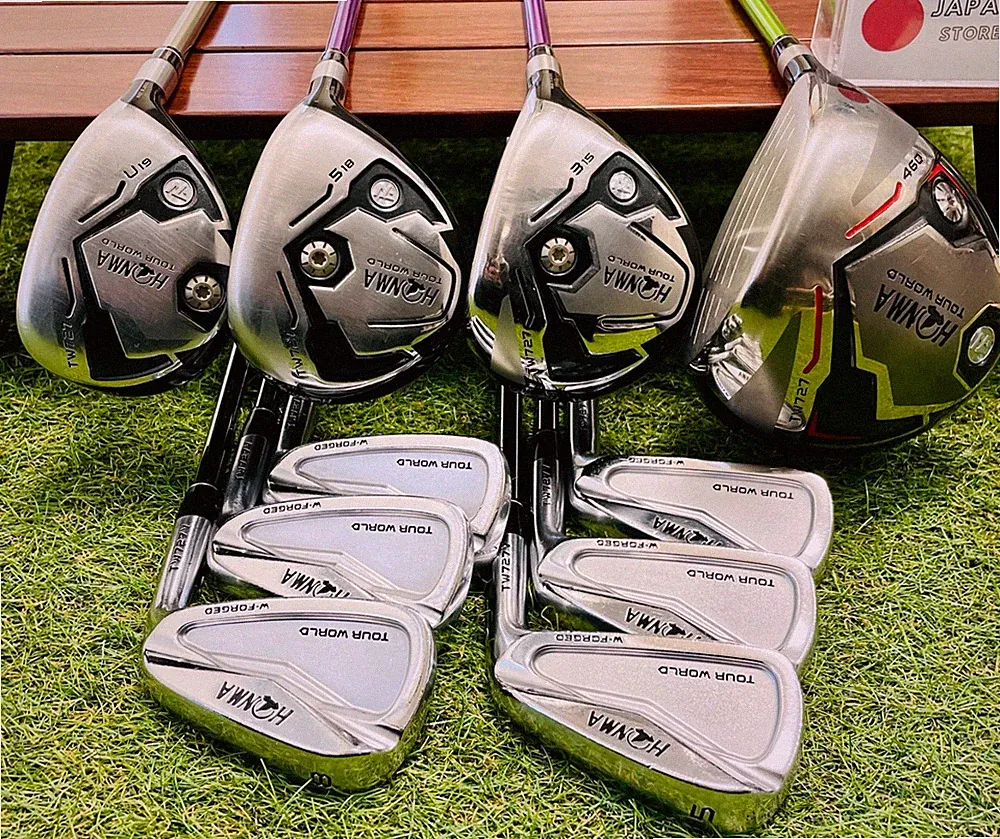 HONMA TOUR WORLD Fullset TW727 1w 3w 5w Ut19° Irons 5-10 10Pcs Golf Clubs Mens