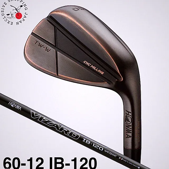 HONMA TW-W 2024 Copper Wedge 60-12 C-Sole Grind VIZARD IB-120 Graphite Shaft New
