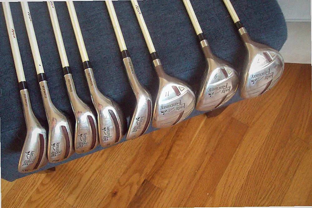 HSL Plus Lady Fairway 7/9/11 woods 7-PW,SW irons -1"