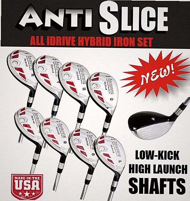 iDRIVE ALL HYBRIDS FULL SET 3-9 + FREE PW - MIDSIZE GRIPS REGULAR FLEX GRAPHITE
