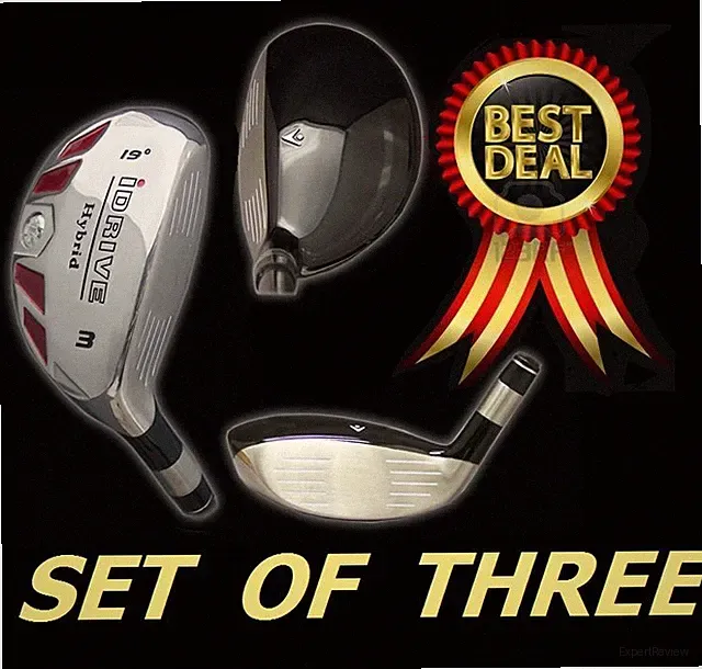 iDrive Hybrids #4 #5 #6 REGULAR Graphite Rescue Iron Woods SET w MIDSIZE GRIPS