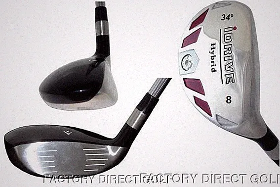 iDRIVE Hybrids Irons CLUBS #6 #7 #8 Graphite SENIOR FLEX w/ MIDSIZE GRIP