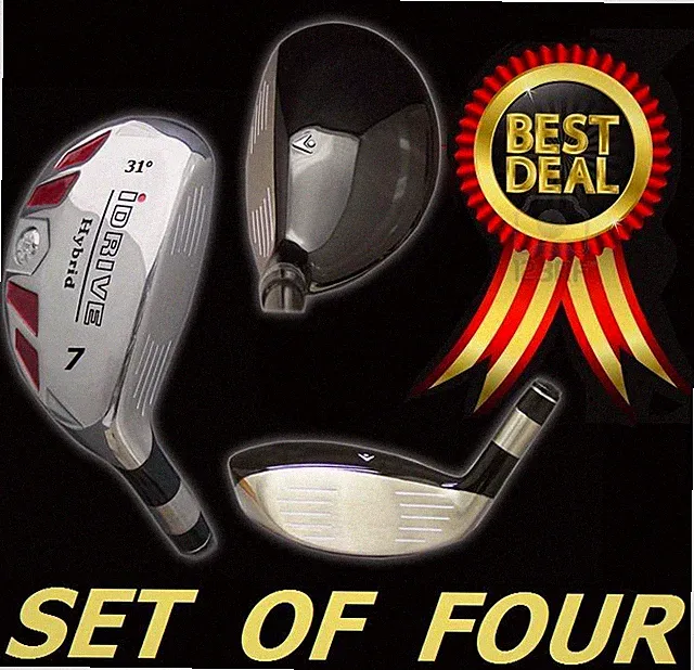 iDrive set of four Hybrids #7 #8 #9 #PW Graphite Regular Rescue Iron Woods New