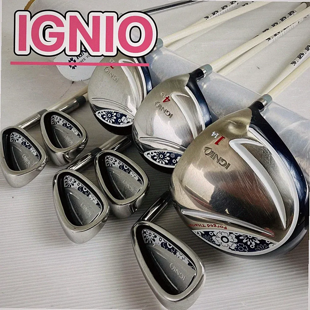 IGNIO Ladies Golf Club Set 9 Clubs Right-Handed Beginner, Used D Condition