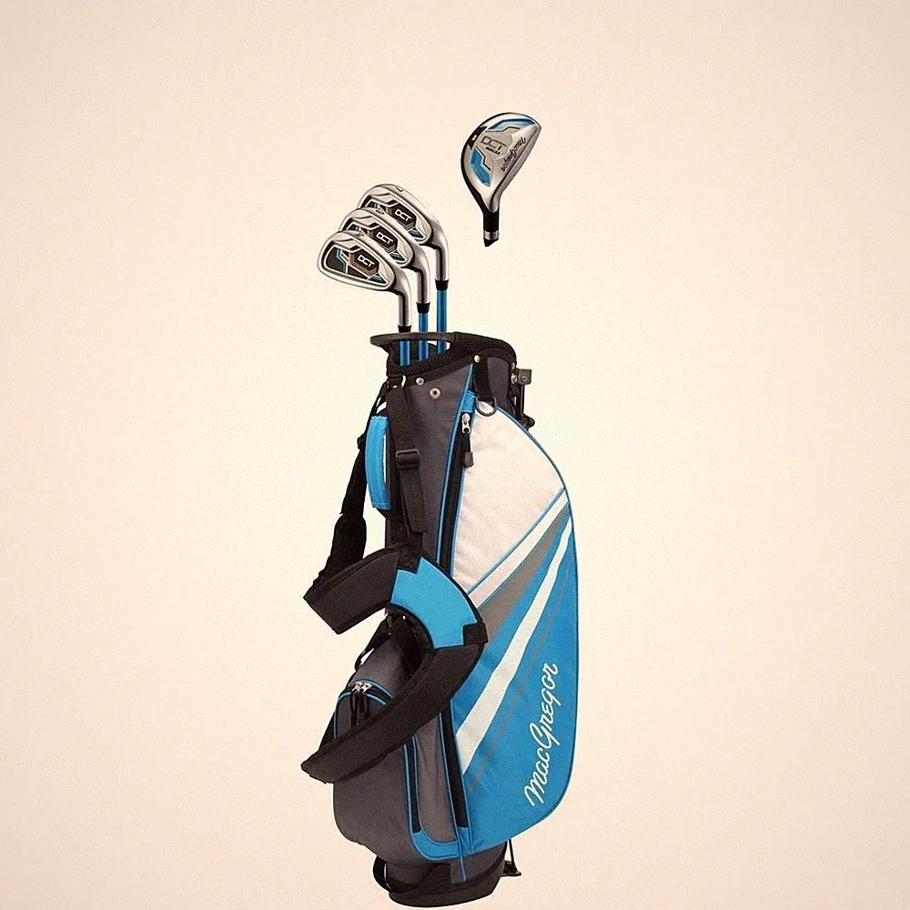 INCOMPLETE MacGregor DCT Junior Set, LH Ages 9-12, Missing DR, Putter, Rainhood